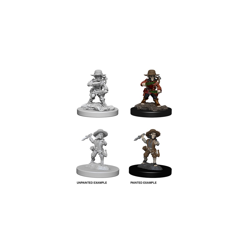 Pathfinder Deepcuts Unpainted Miniatures: Male Halfling Rogue