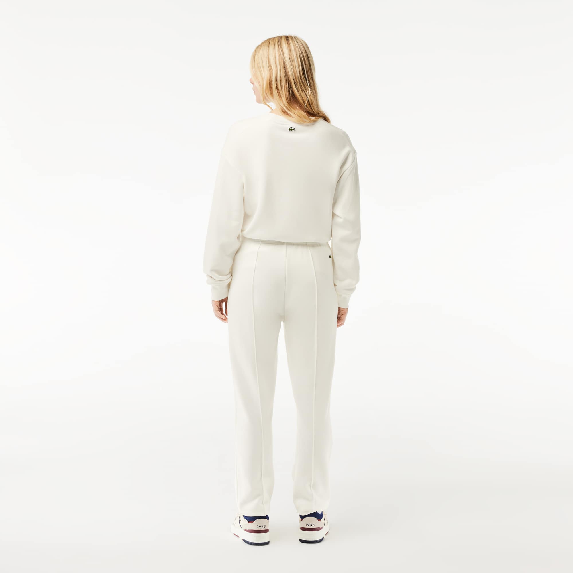 Pantalon de survêtement Jogger imprimé tennis en molleton Pantalons de survêtement - Blanc - Lacoste - Femme