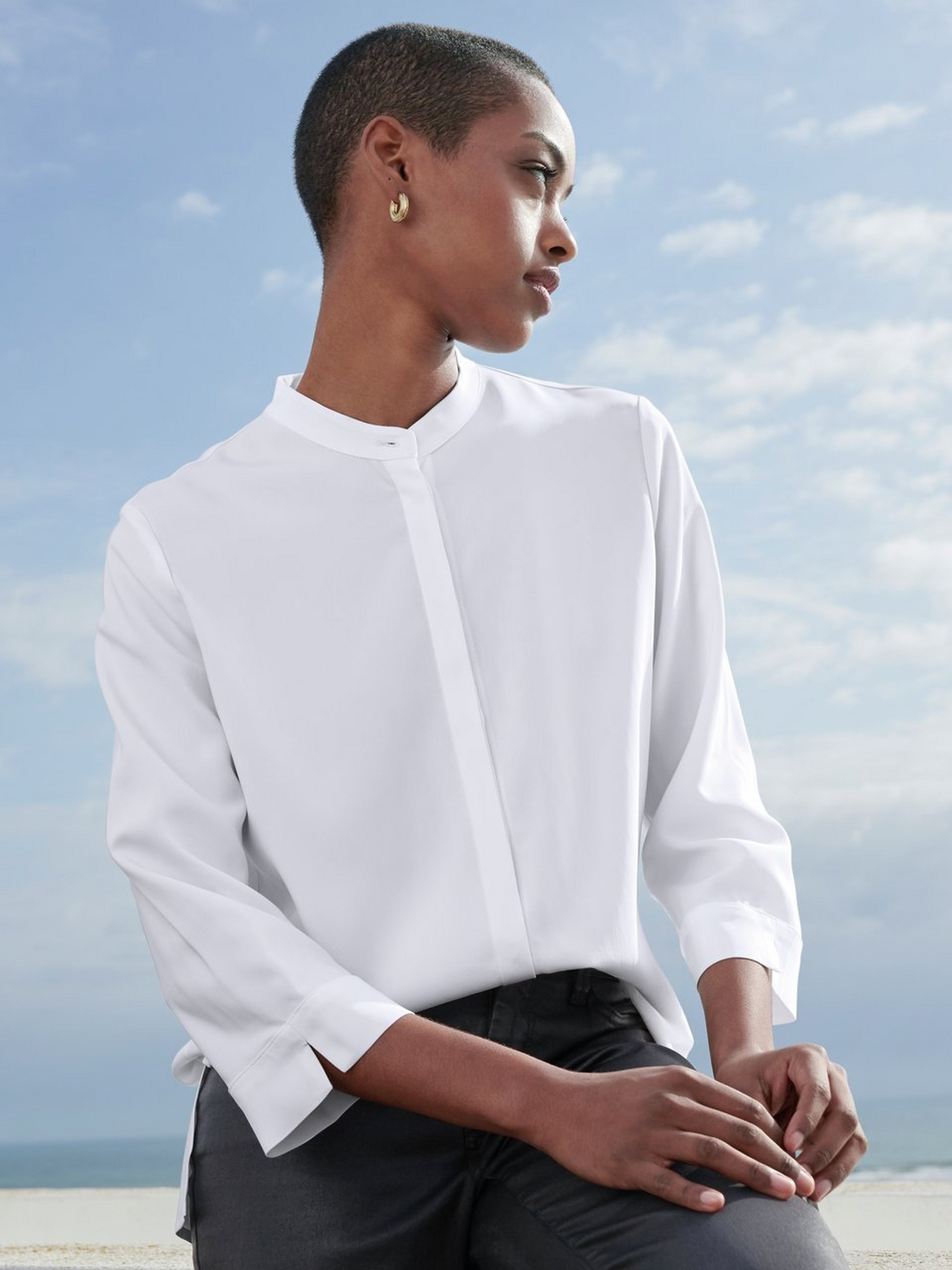 Bluse mit 3/4-Arm