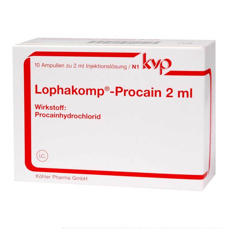 Lophakomp Procain 2 ml Injektionslösung, 10X2 ml
