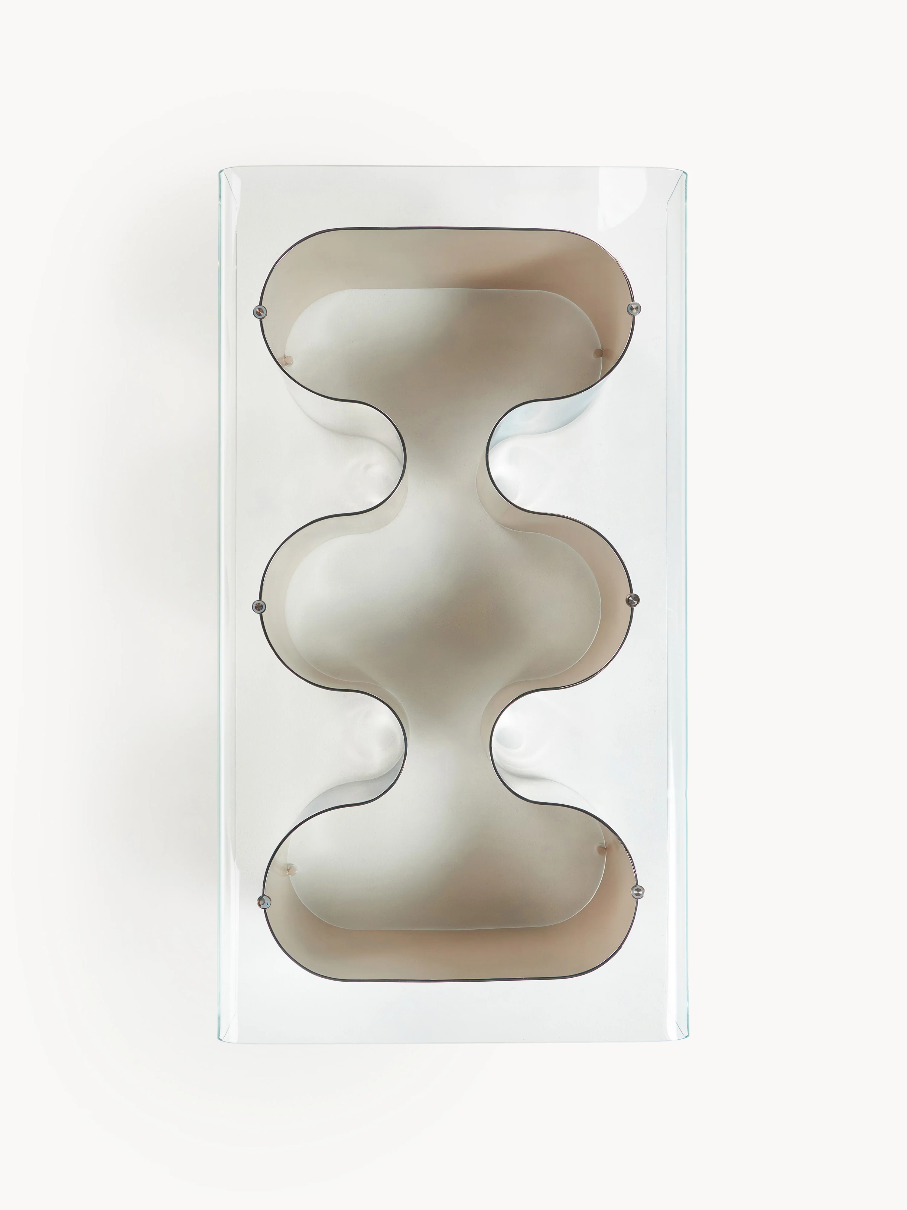 Salontafel Jouri met glazen tafelblad