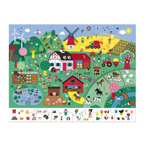 Janod zoekpuzzel de boerderij - 24st