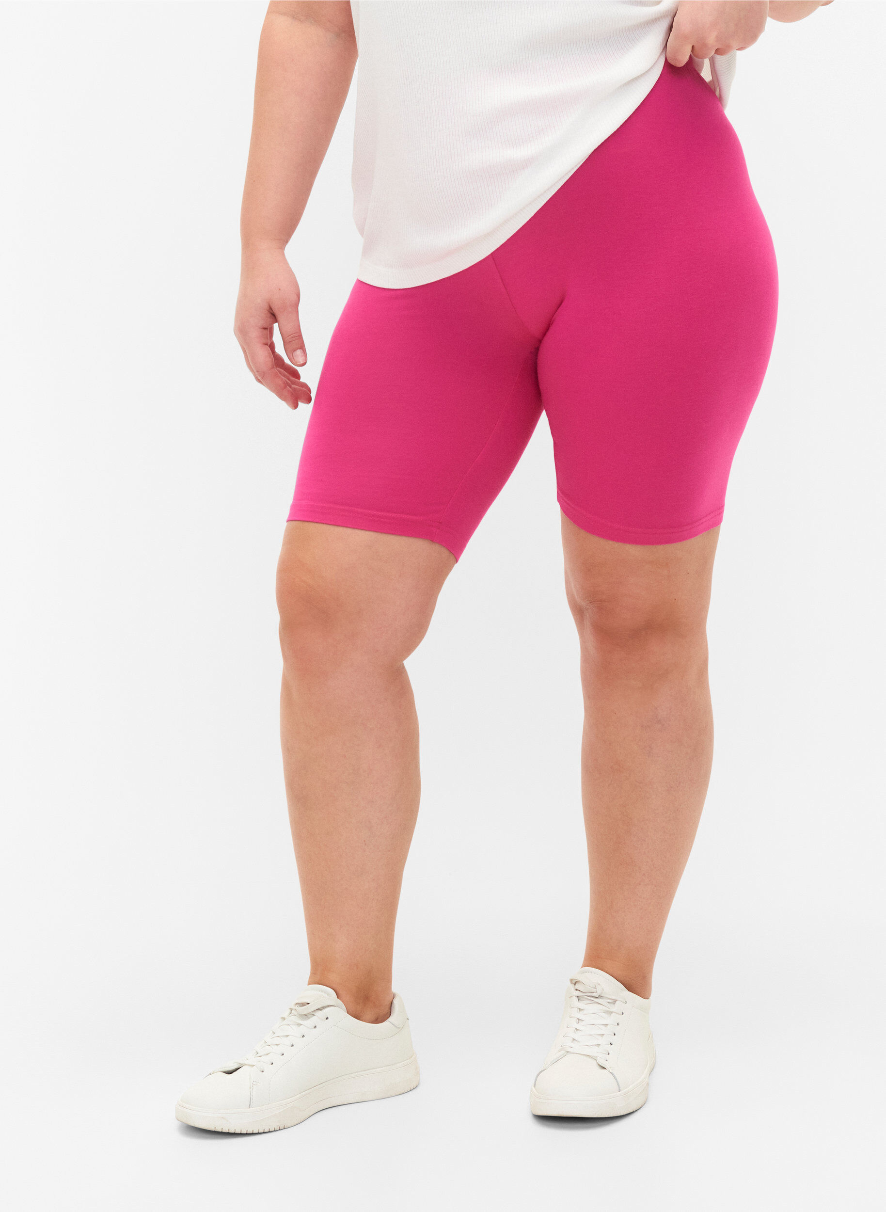 Ensfarvede basis cykelshorts