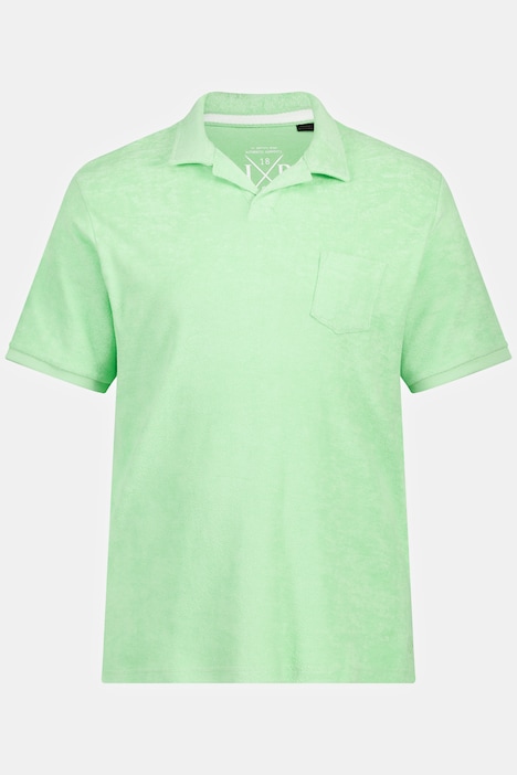 Poloshirt, Halbarm, Frottee, Cuba-Kragen