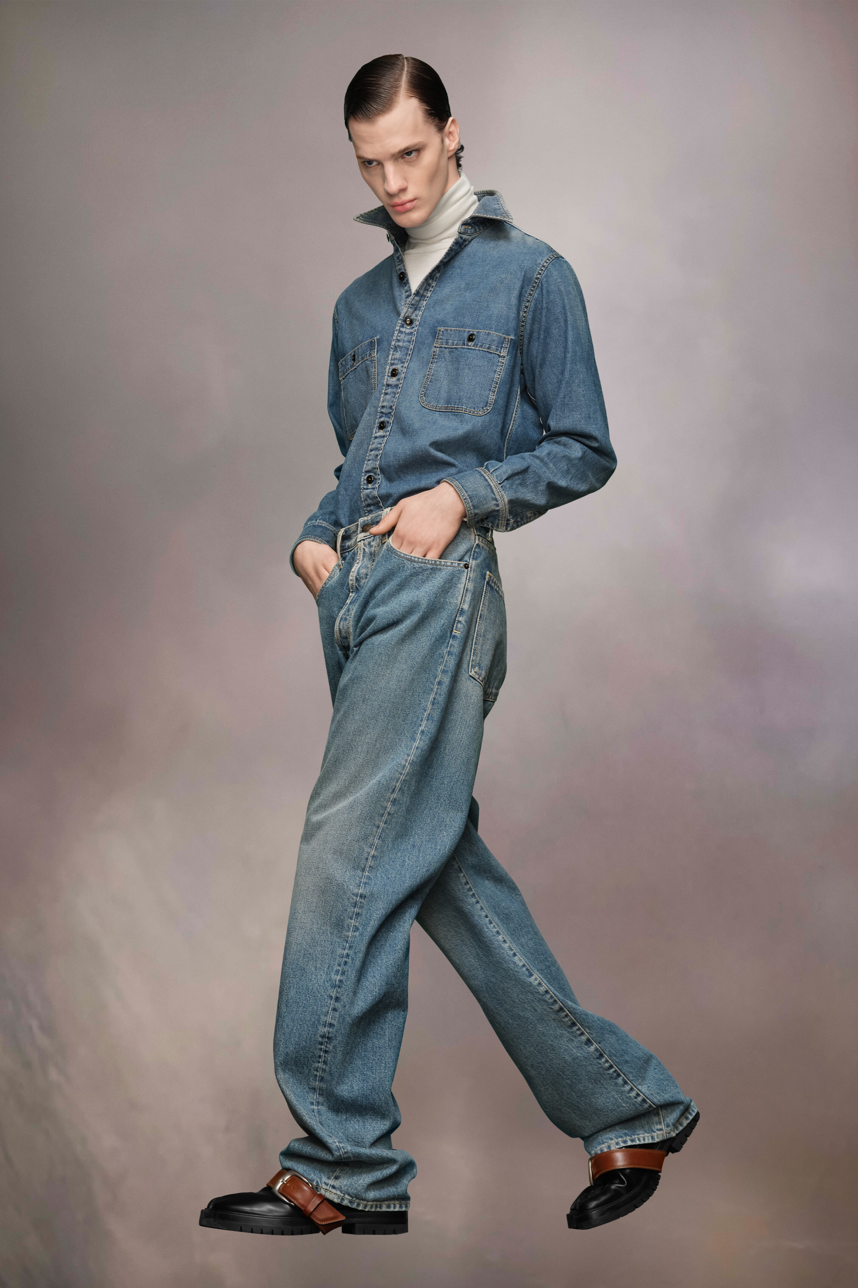 Chemise en denim