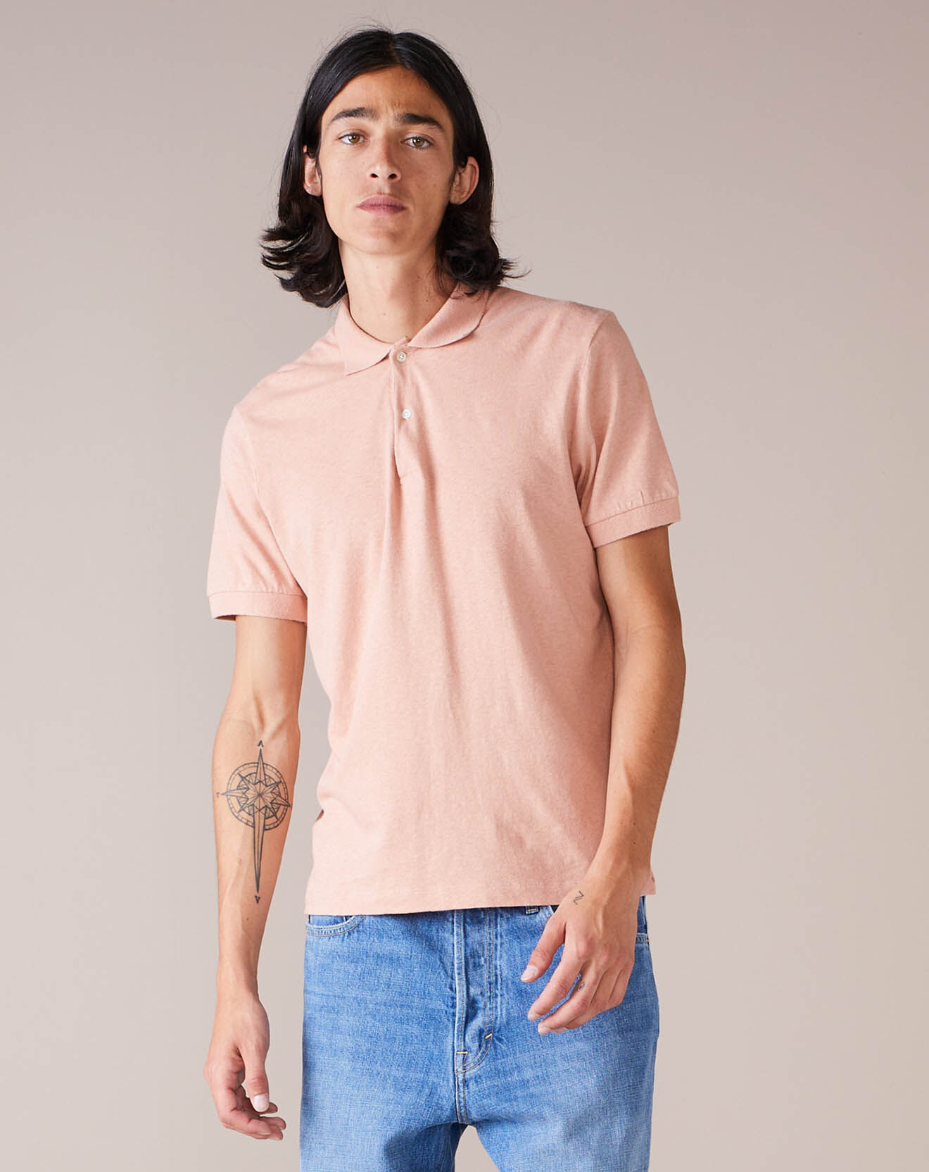 Bellerose Polo en Coton & Lin Vota nude