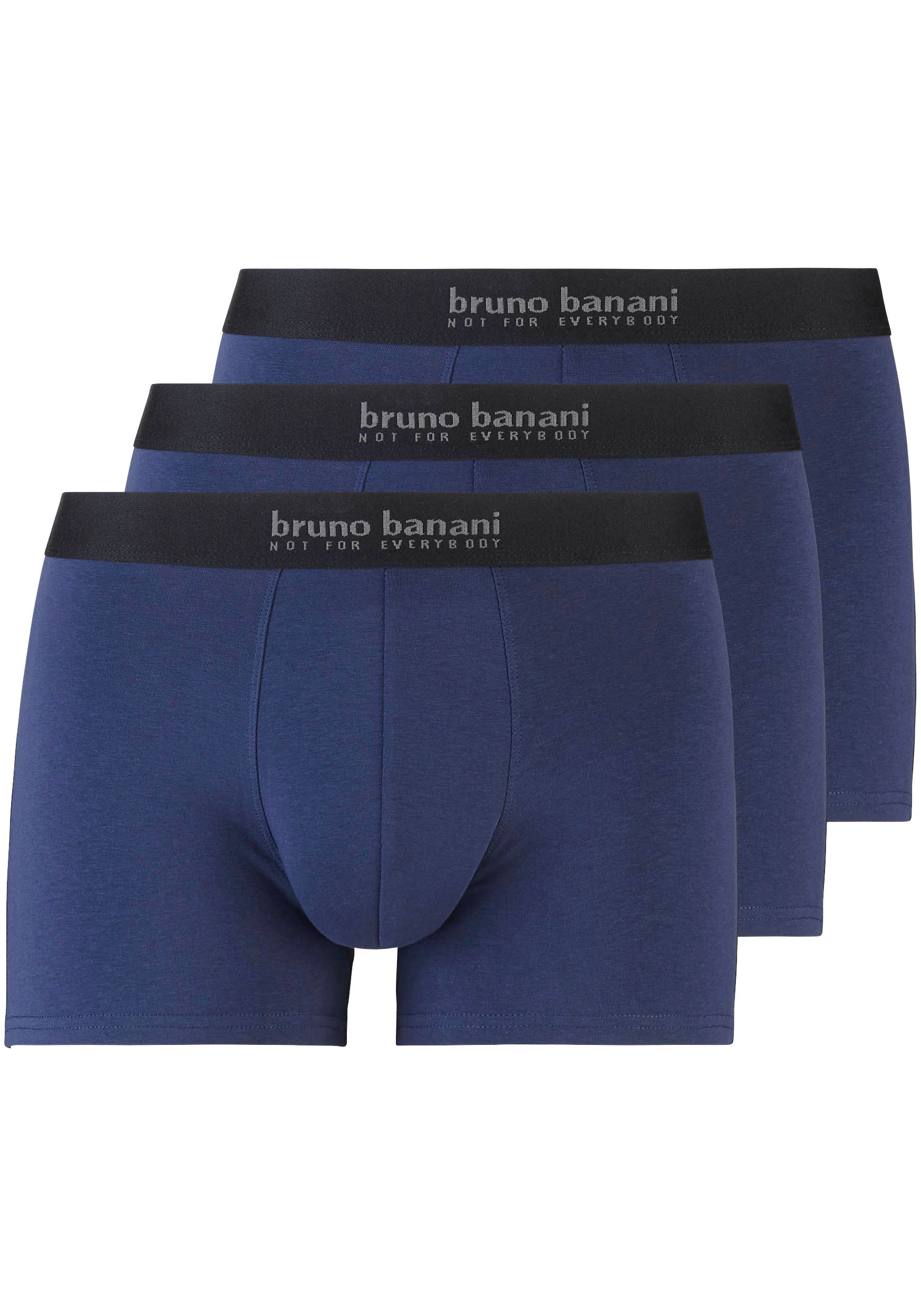 Bruno Banani Boxershorts »Short 3Pack Energy Cotton«, mit Schriftzug am Bund
