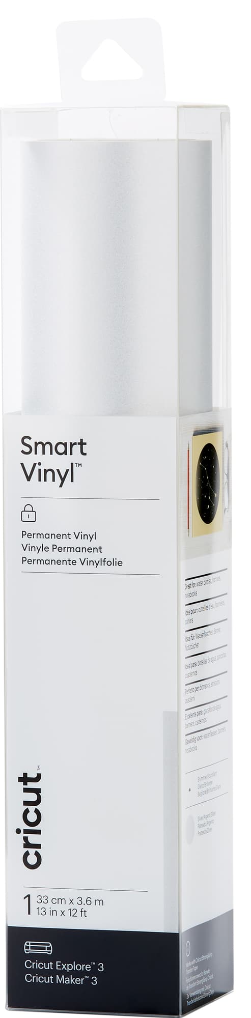 Cricut Smart Vinyl Permanent ark 33 x 366 cm (shimmer silver)