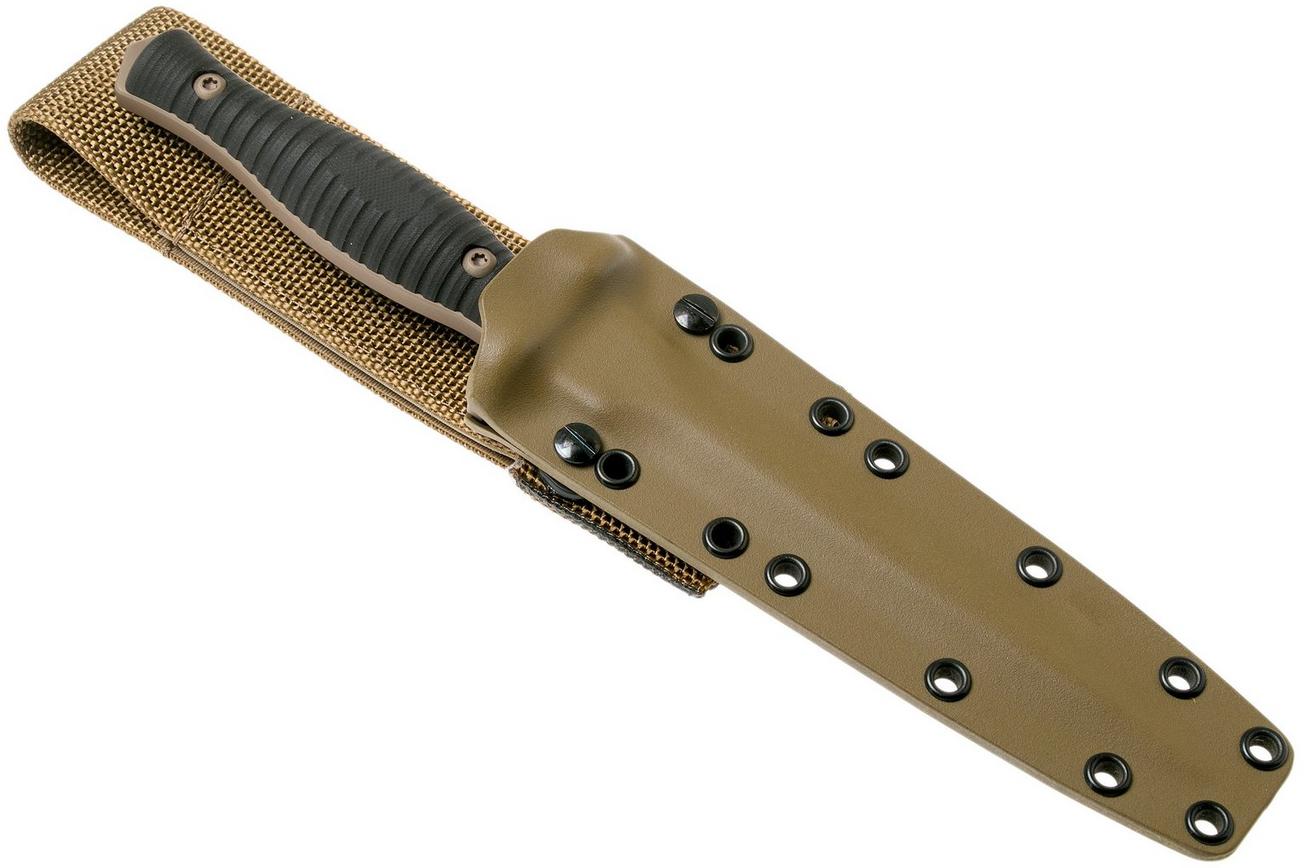 Spartan Blades George V14 Dagger Flat Dark Earth Blade, Black Handle, dolk