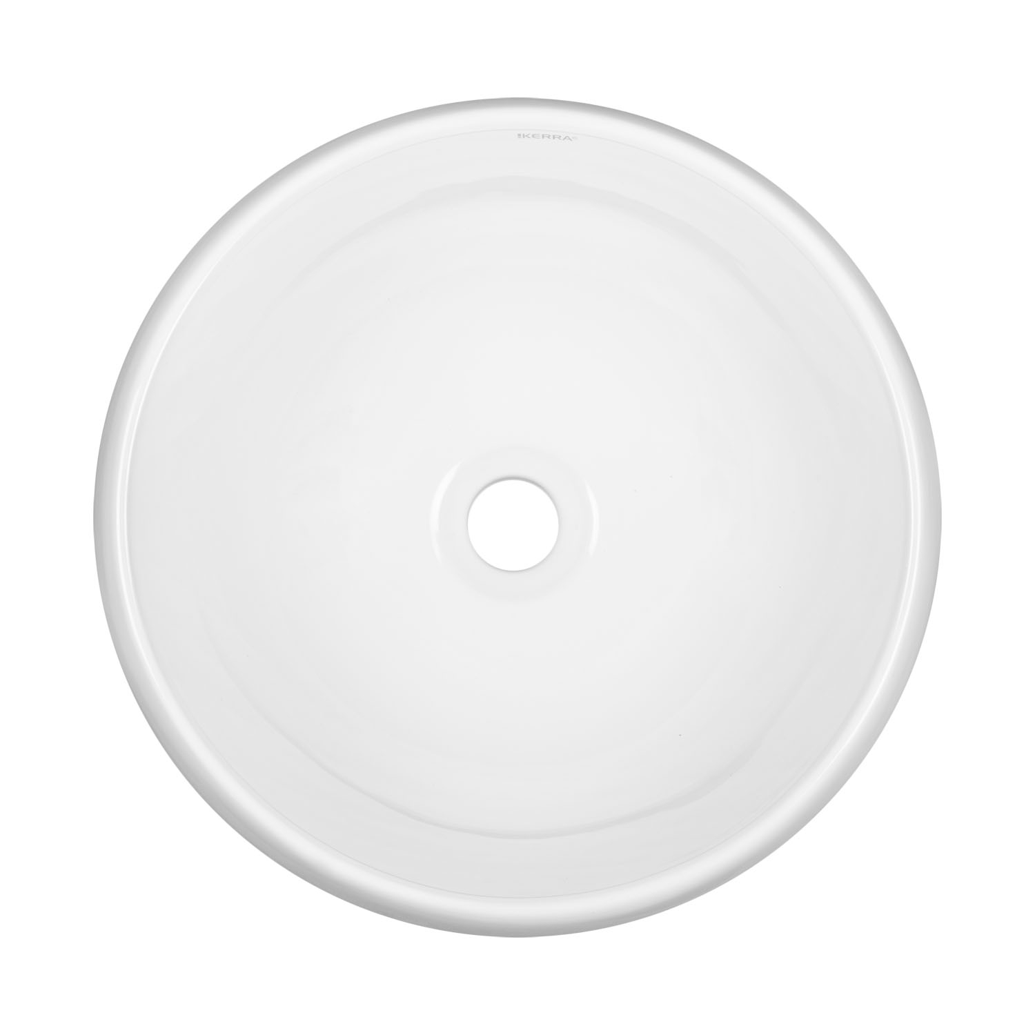 Kerra KR 802 opbouw waskom rond 40x15.5 wit