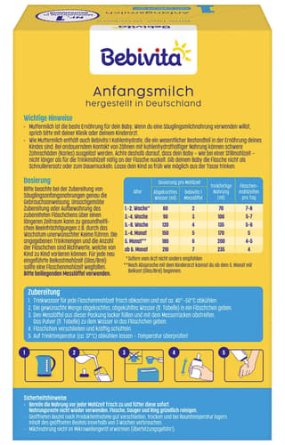 Bebivita 1 Anfangsmilch