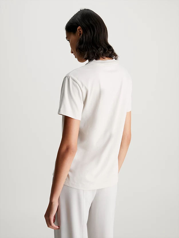 Camiseta de modelagem relaxada com micro logotipo