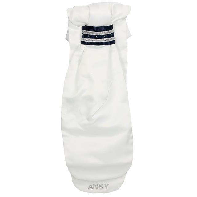 Plastron ANKY Refined Wit-donkerblauw