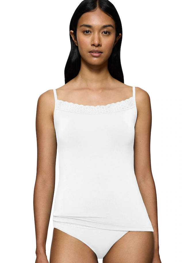 Triumph Spaghettitop »Feel of Modal«, seidenweich, eckiger Ausschnitt, bequem, Spitzen-Details, elastisch
