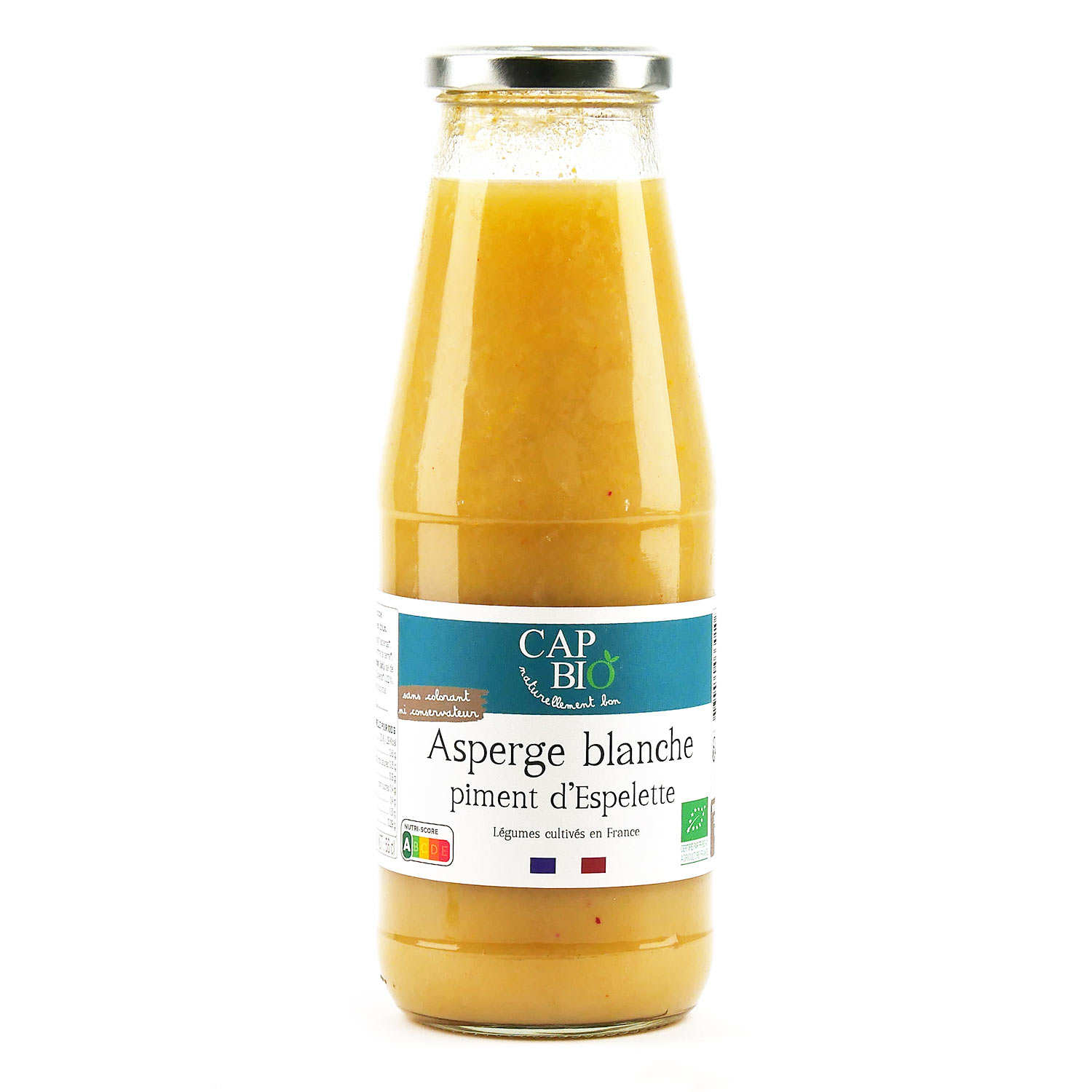 Velouté d'Asperge blanche des Landes au piment d'Espelette bio