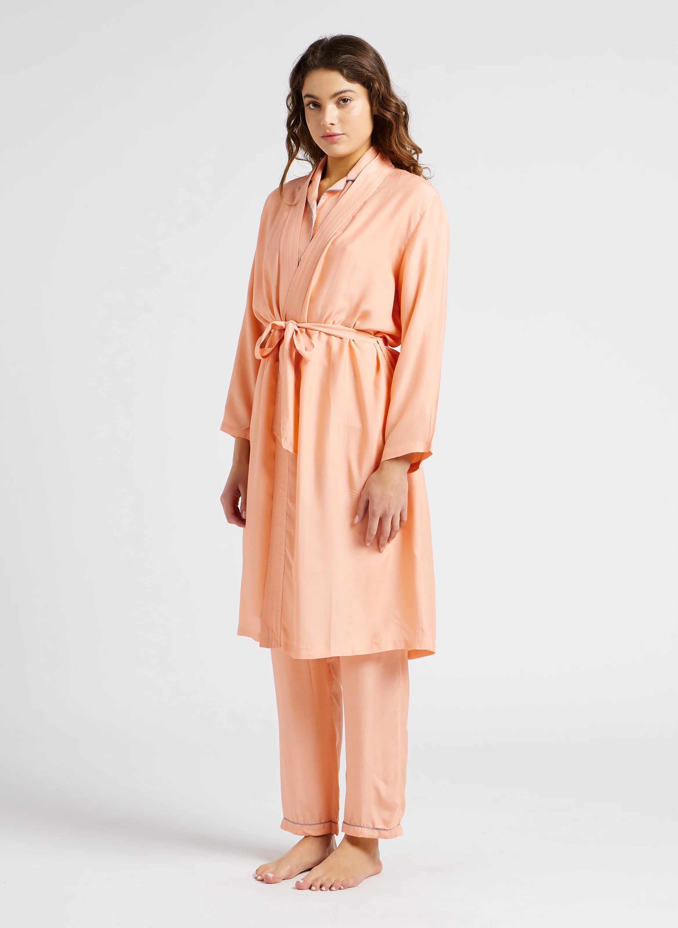 JULIETTE - Kimono en soie| Rose
