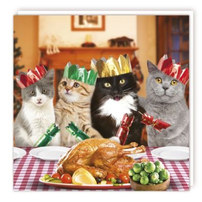 Christmas Dinner Cats