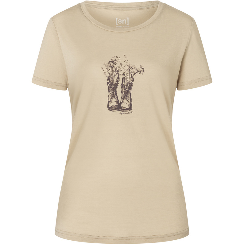 Super.Natural Damen Flower Boots T-Shirt