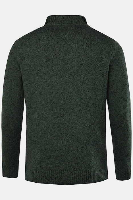 JP 1880 Troyer, TwoTone-Strick, Zippkragen, bis 7 XL