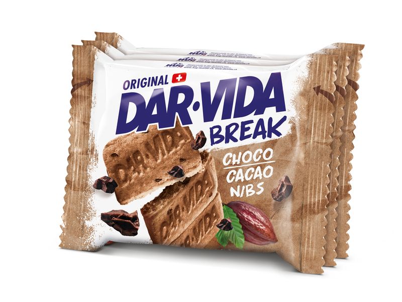 DAR-VIDA BReAk Choco & Cacaonibs 132 g Knuspriger und reichhaltiger Snack