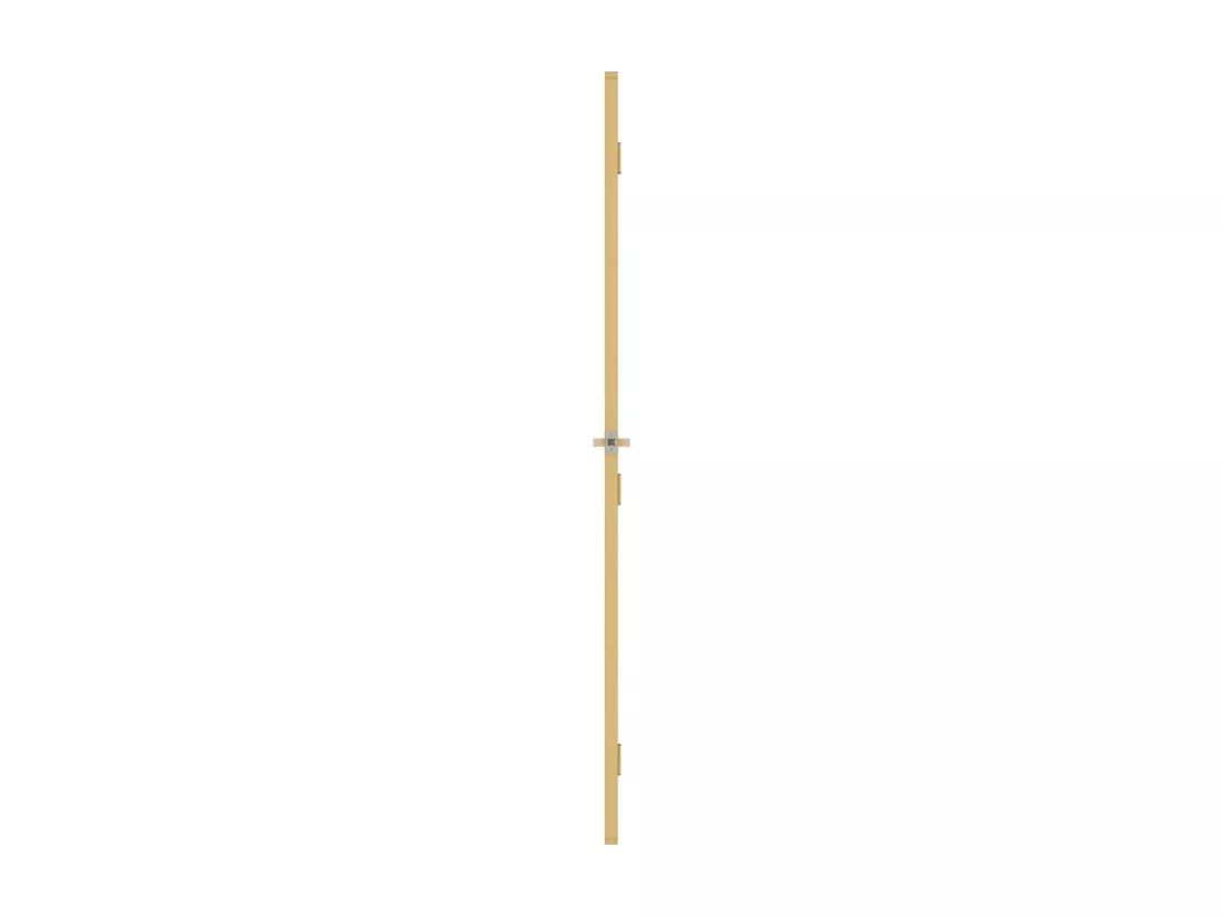 Porte intérieure mince doré 93x201,5 cm verre trempé aluminium