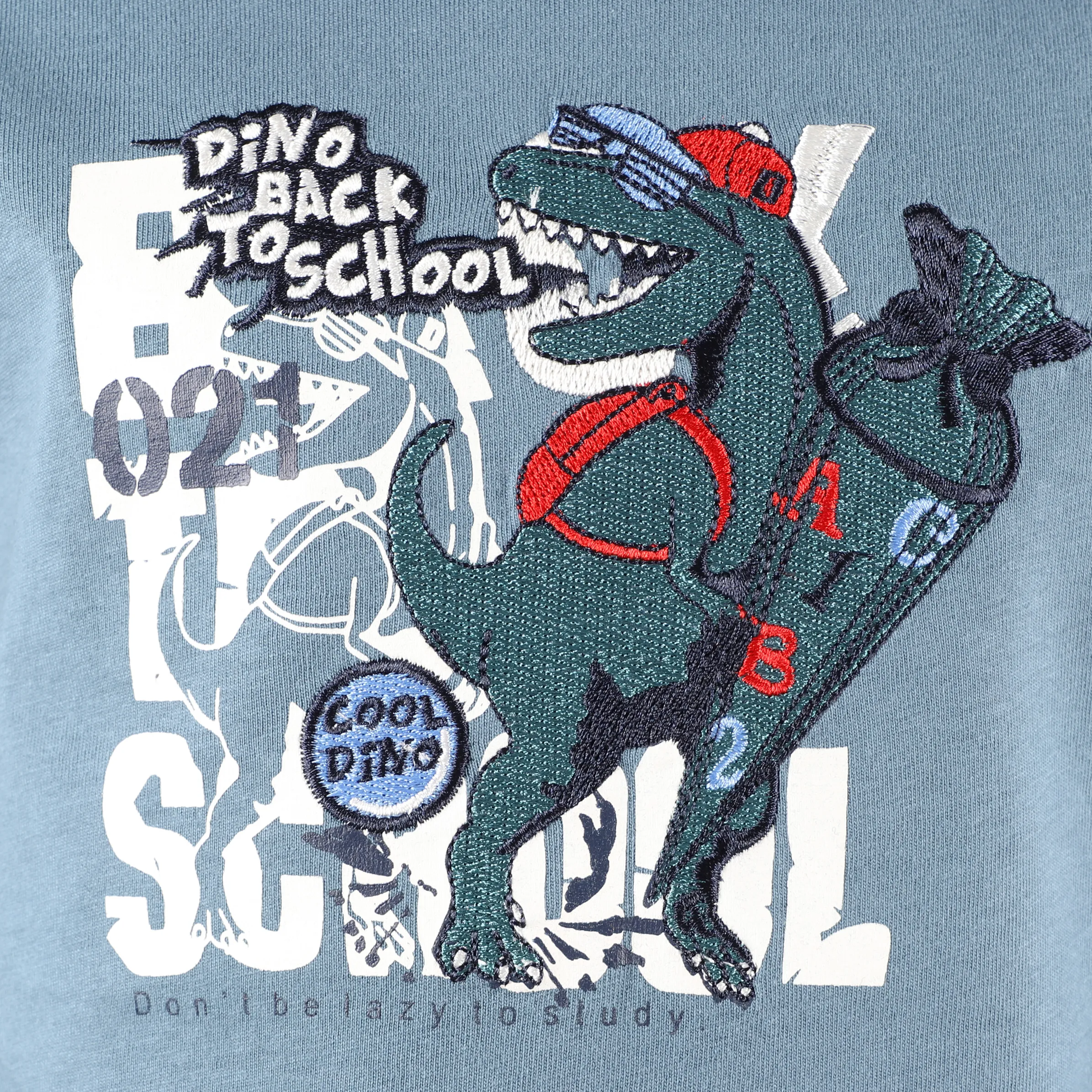 Jungen Longsleeve mit Dinoapplikation