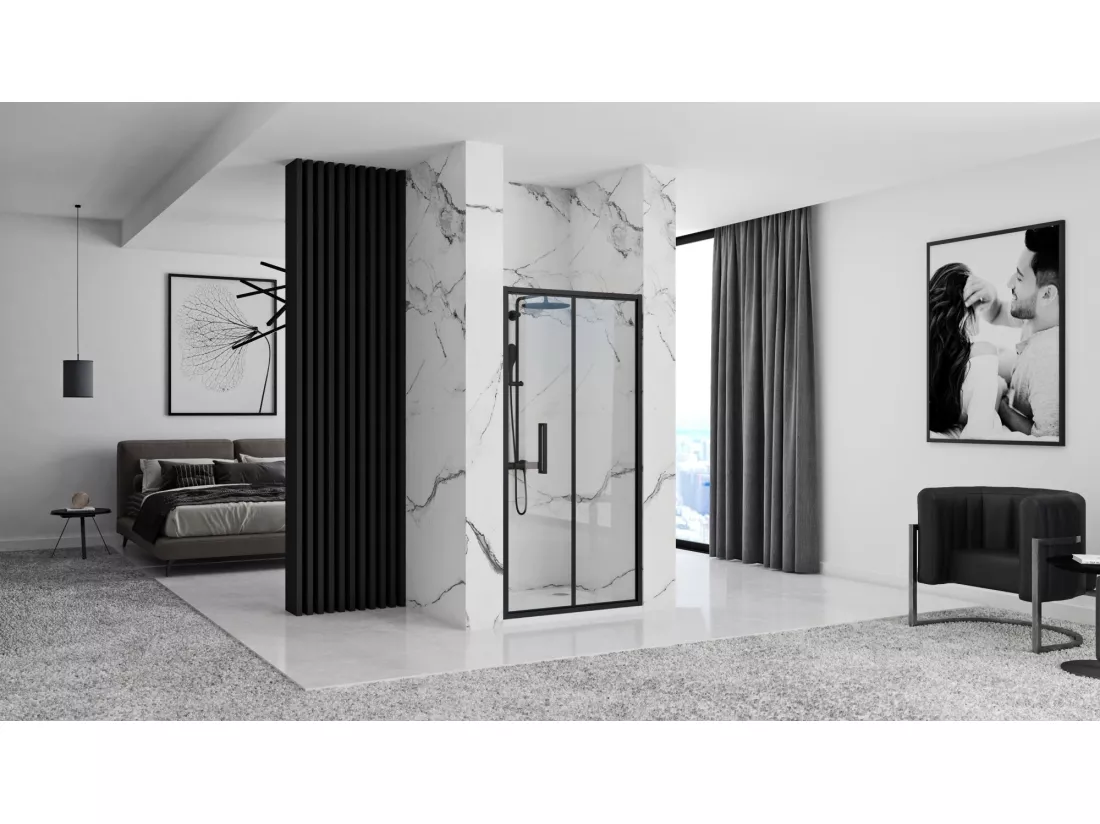 Porte De Douche Rea Rapid Fold 90 Black
