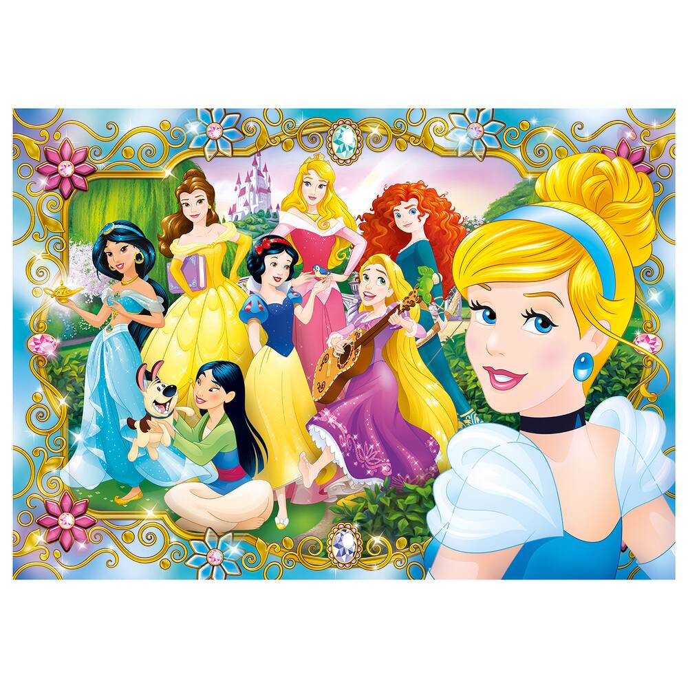 DISNEY PRINCESSES - PUZZLE JEWELS  104 PIECES