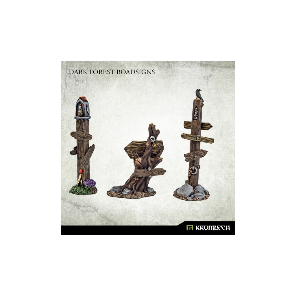 Dark Forest Road Signs