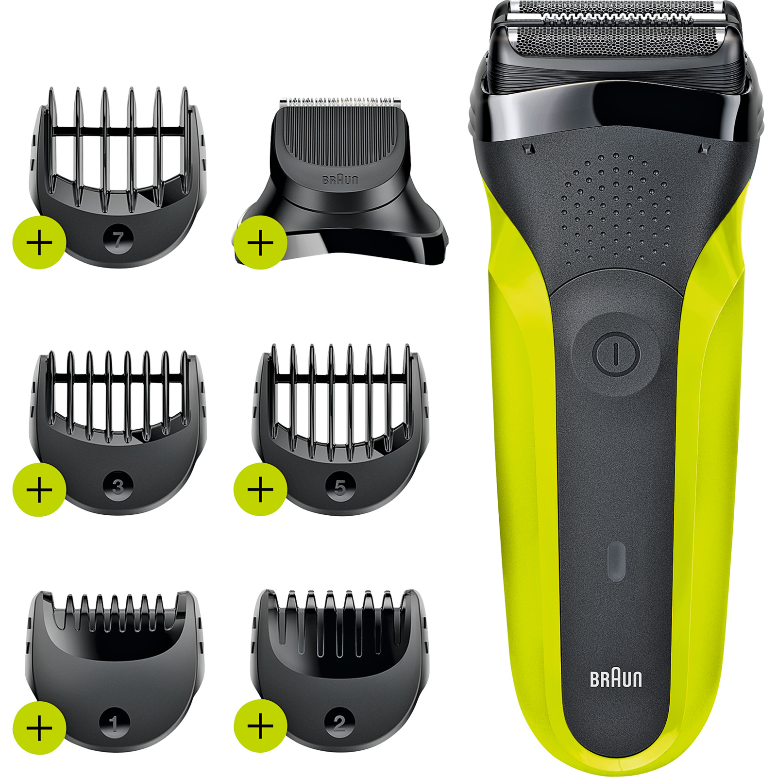 Braun Rasierer Series 3 300BT schw/Grün