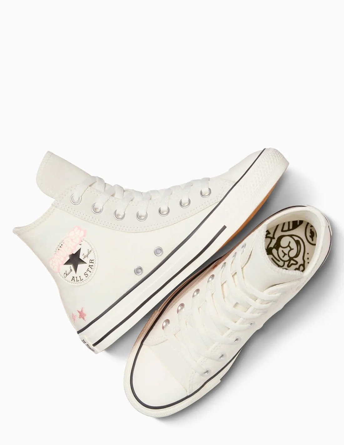 converse Sneakers Femme ctas hi egret/cave Beige/Rose phase