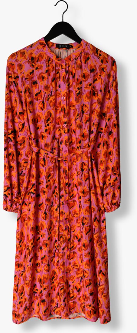 YDENCE oranje ydence midi jurk dress aline