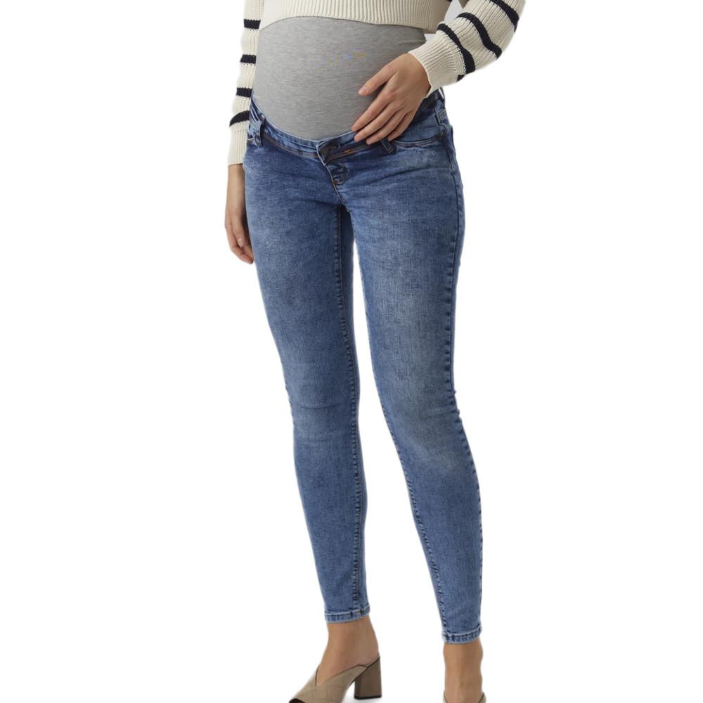 Mamalicious Jean Slim Bleu Femme Mamalicious Roma