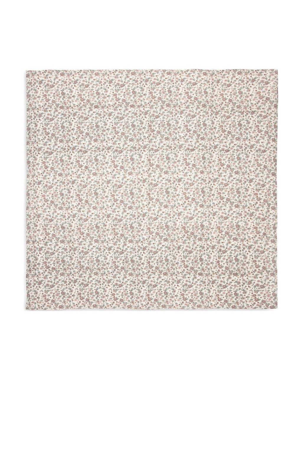 hydrofiele doek large 115x115cm Retro Flowers - set van 2 Oatmeal