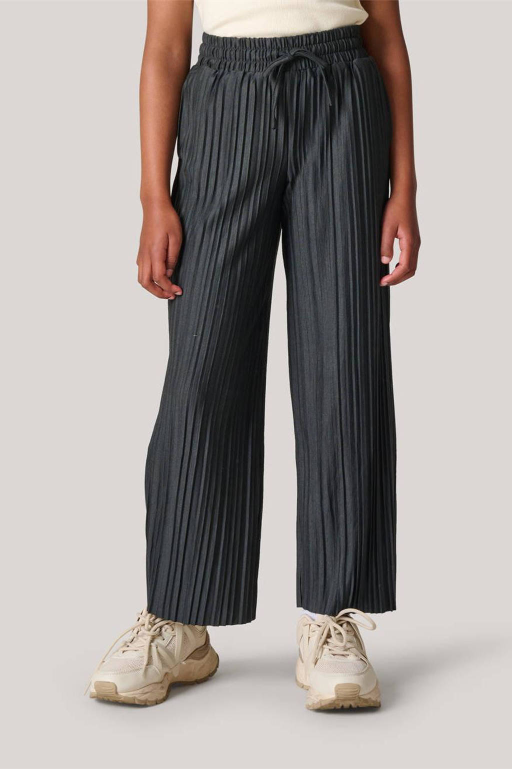 Shoeby high waist loose fit broek antraciet