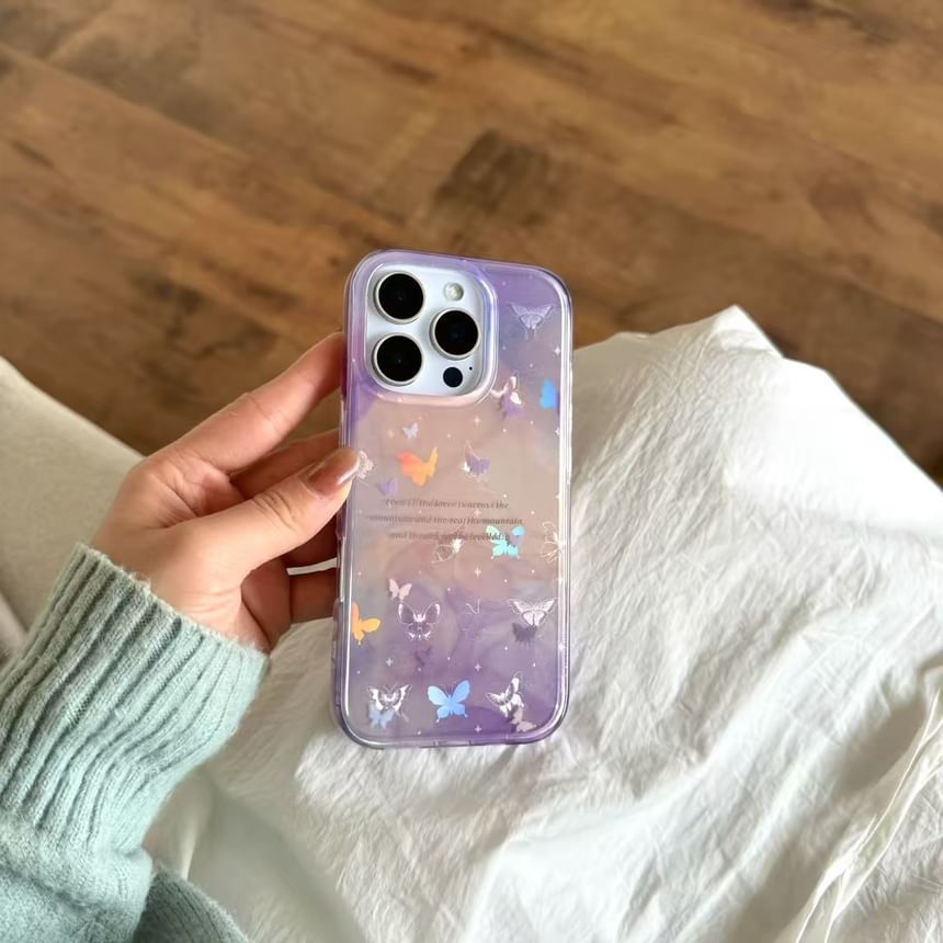 Rockit - Vlinder telefoonhoesje - iPhone 16 Pro Max / 16 Pro / 16 Plus / 16
