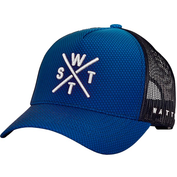 Casquette WATTS WATTS TRUCKER CAP TOKYO CARBON DEEP DYE BLUE NAVY