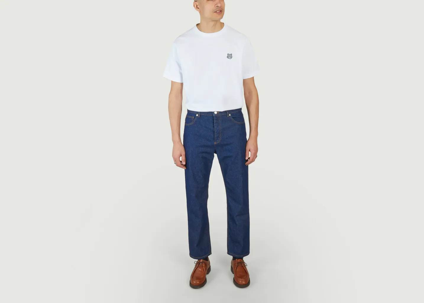 Jean Droit en Denim Maison Kitsuné