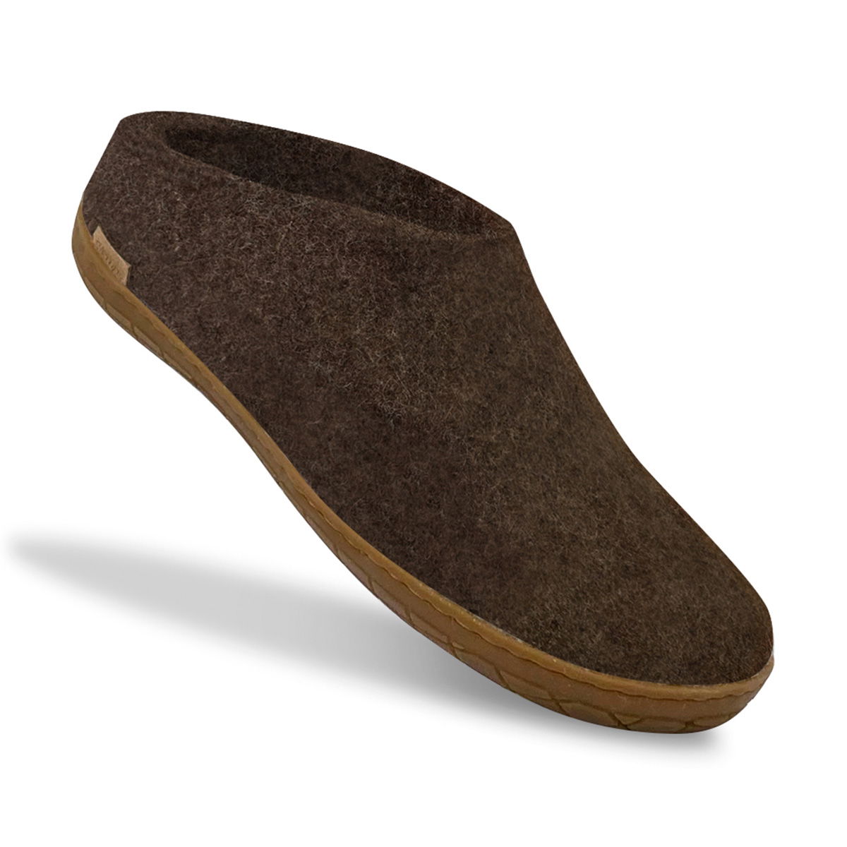 Glerups Tøffel med gummisål (Nature Brown)