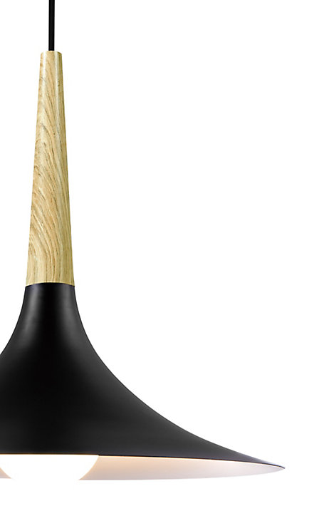 Suspension Arraqis E27 IP20 noir 38cm