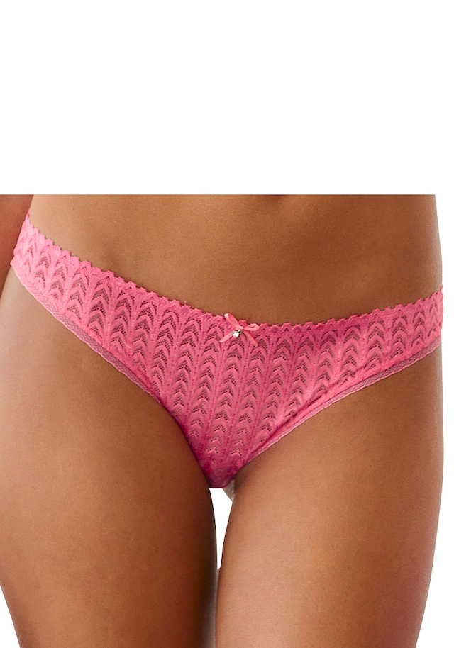 s.Oliver Slip , aus dezent transparenter Spitze in graphischer Optik