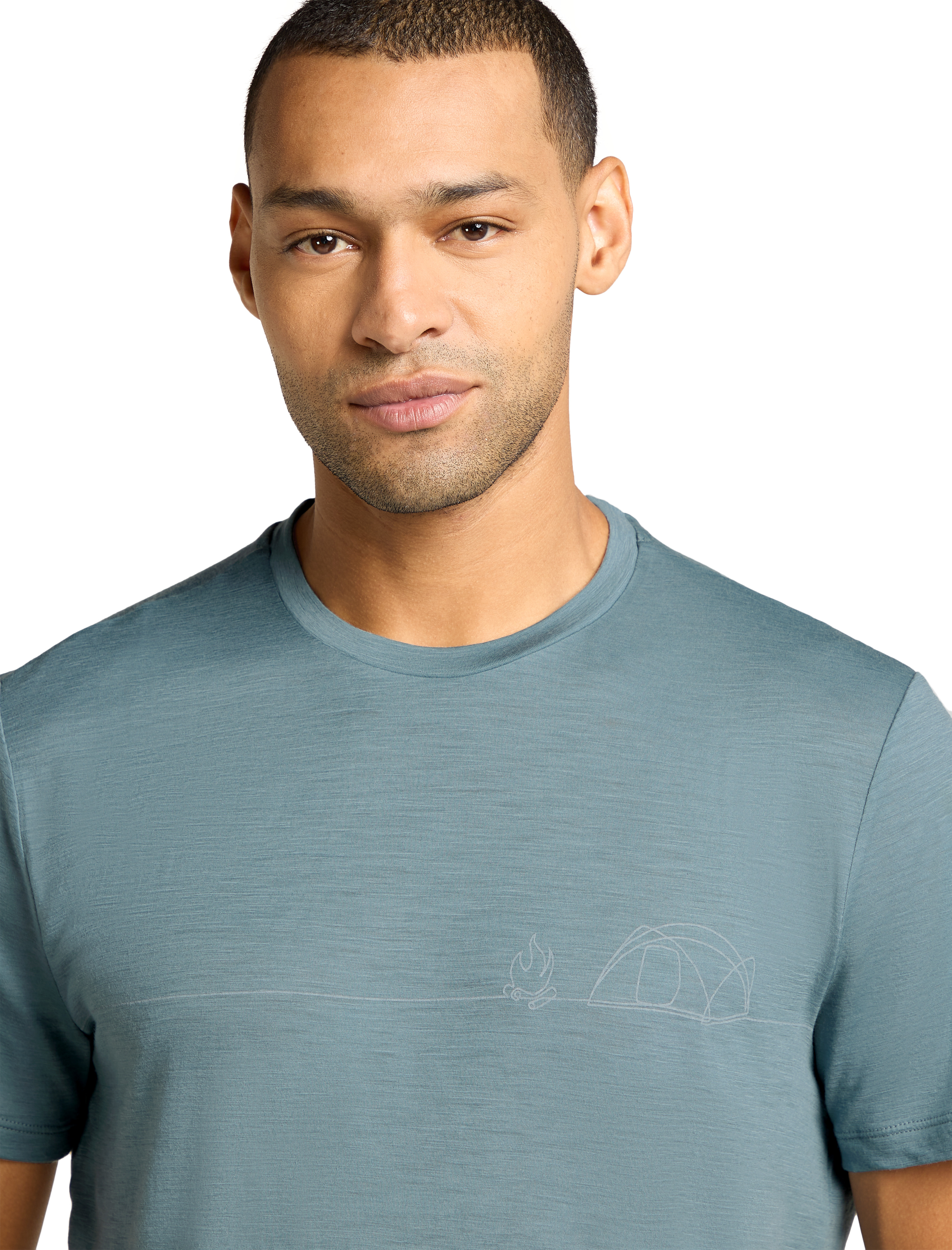 M Merino 150 Tech Lite SS Tee Single Line Camp