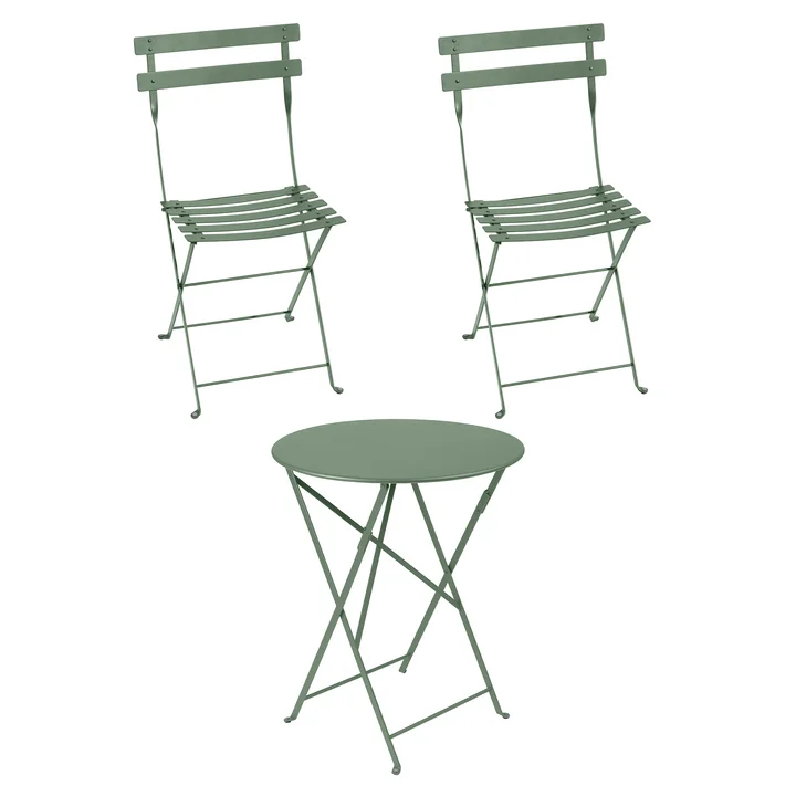 Fermob - Bistro Klapptisch   2 Klappstühle, kaktus