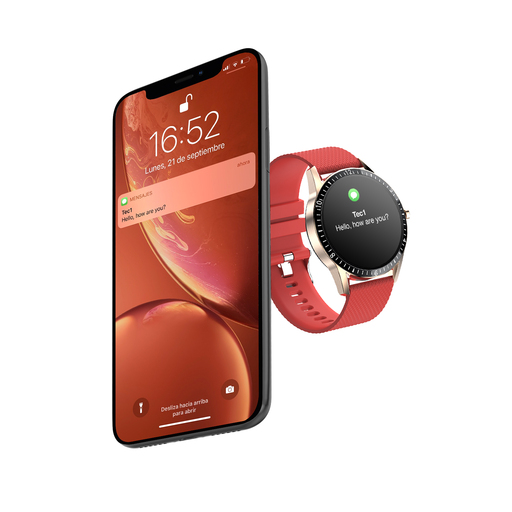 Relógio Bluetooth Watchuu Unike Rojo