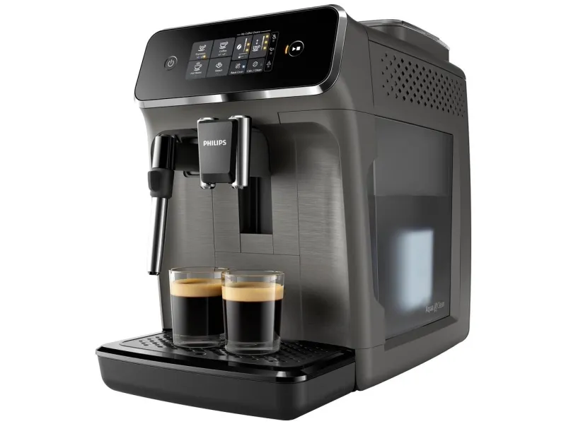 Philips Series 2200 EP2224 - Automatisk kaffemaskine med mælkeskummer - 15 bar - kashmirgrå
