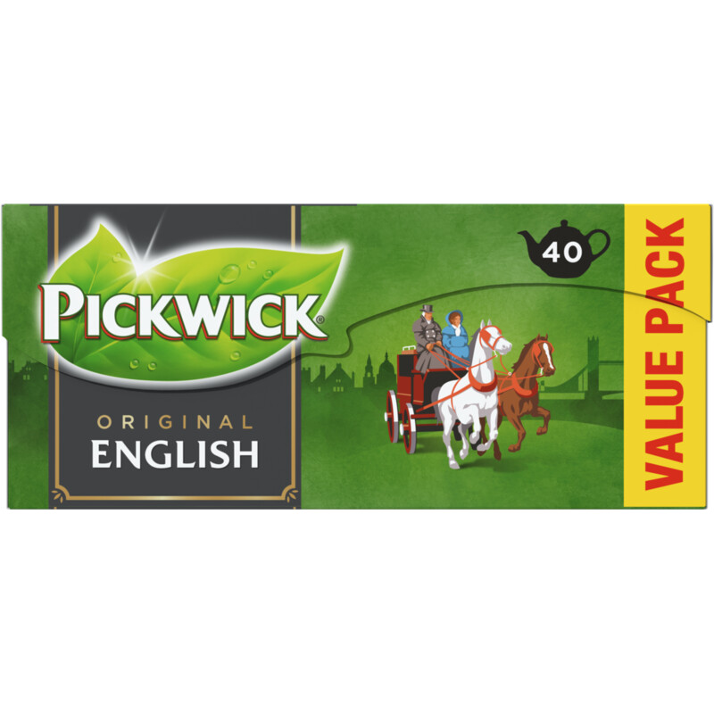 Pickwick English zwarte thee voor pot voordeelpak