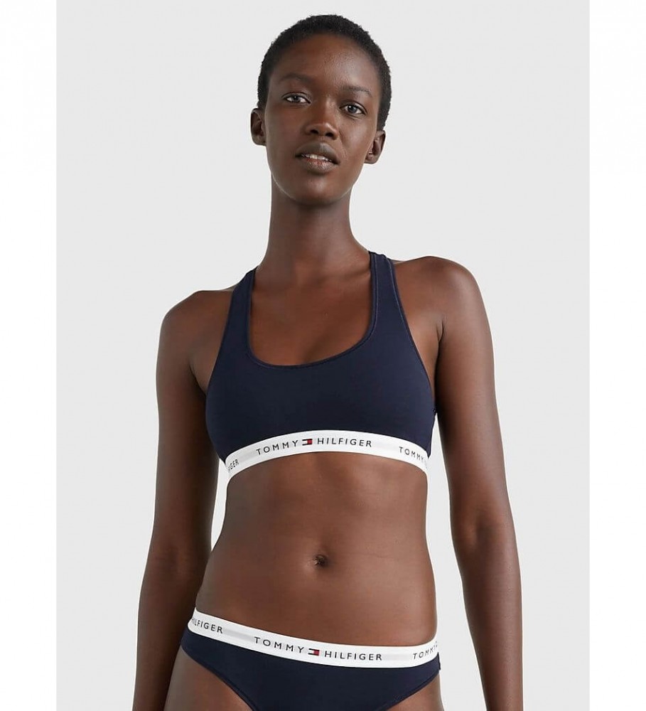 Sutiã Tommy Hilfiger Icons Bralette sem bojo, azul marinho