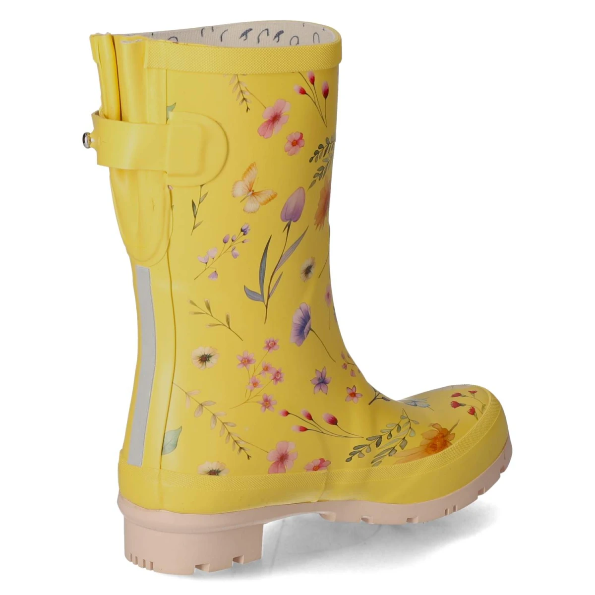 RajnGummistiefel BUTTERFLY - Yellow-Pink