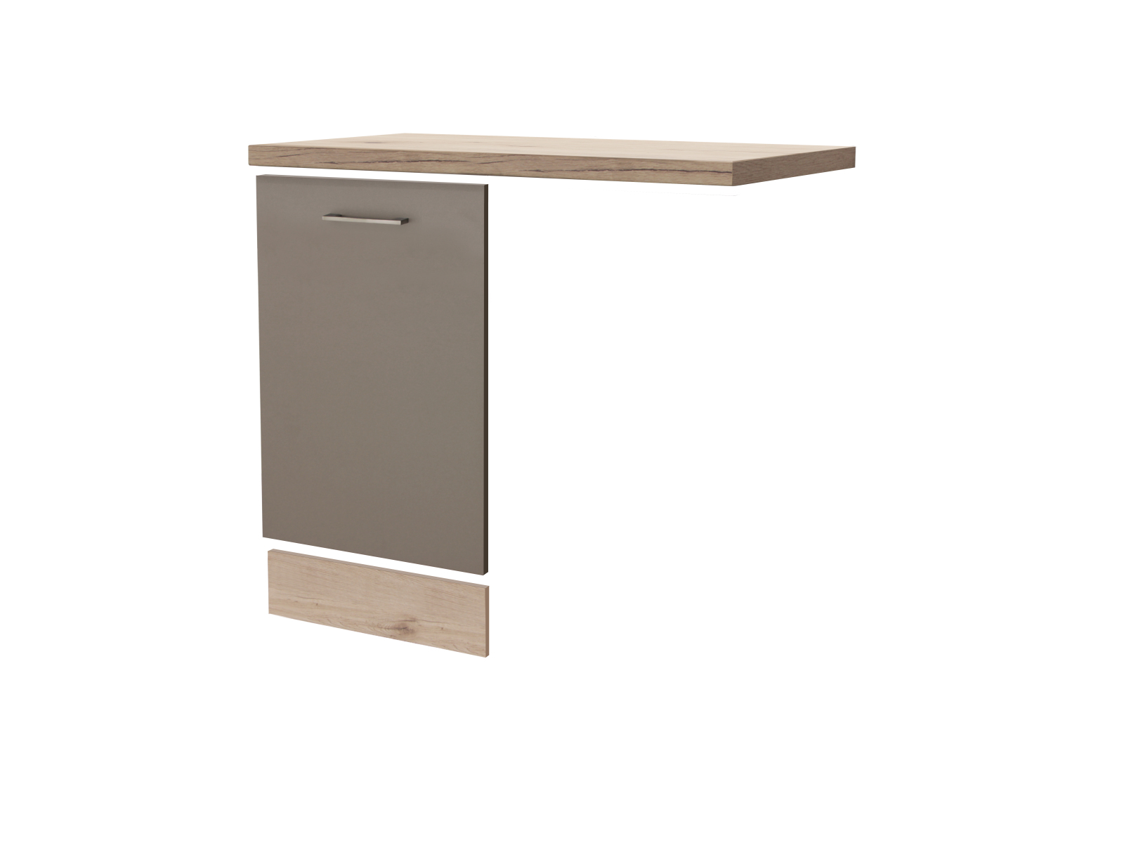 Geschirrspüler-Umbau RIVA - Quarz-Cubanit-San Remo - mit Griff - 110 cm