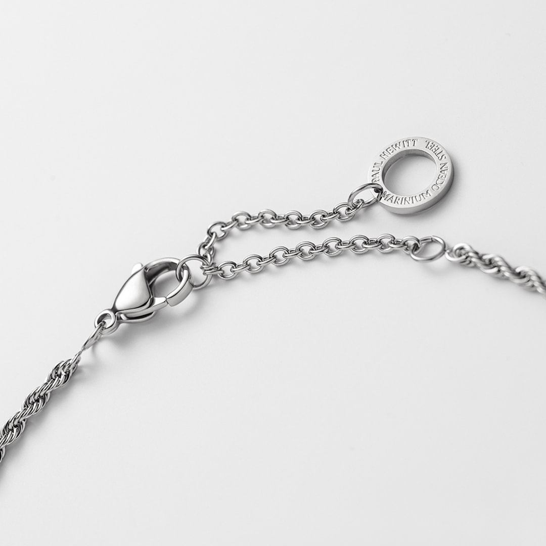 Paul Hewitt Charm-Armkette Rope Chain Marinium Ocean Steel Silbrig